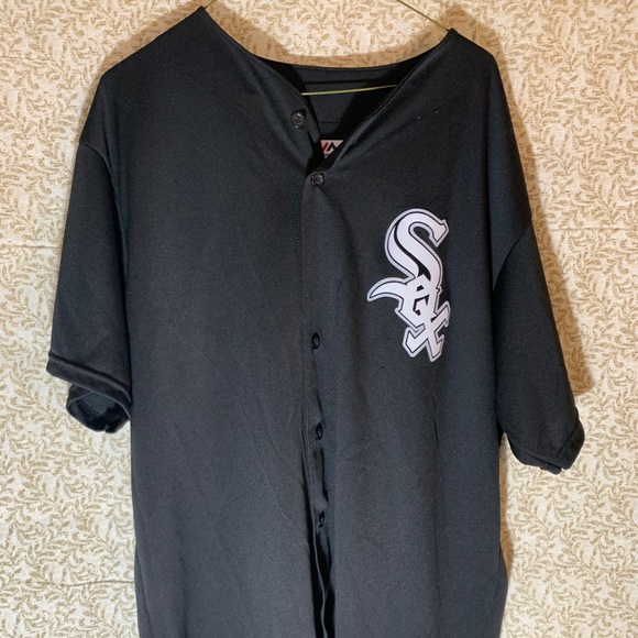 Gray Majestic Chicago White Sox Sewn Blank Back Baseball Jersey S Mens VGC